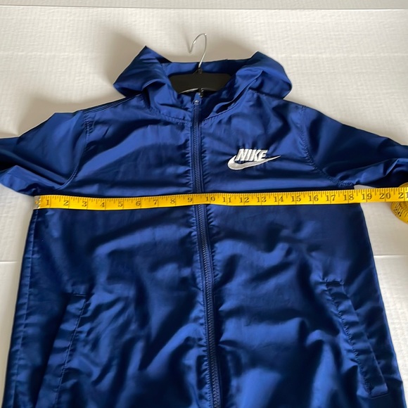 Nike navy blue hooded windbreaker jacket youth size Large - Picture 8 of 13